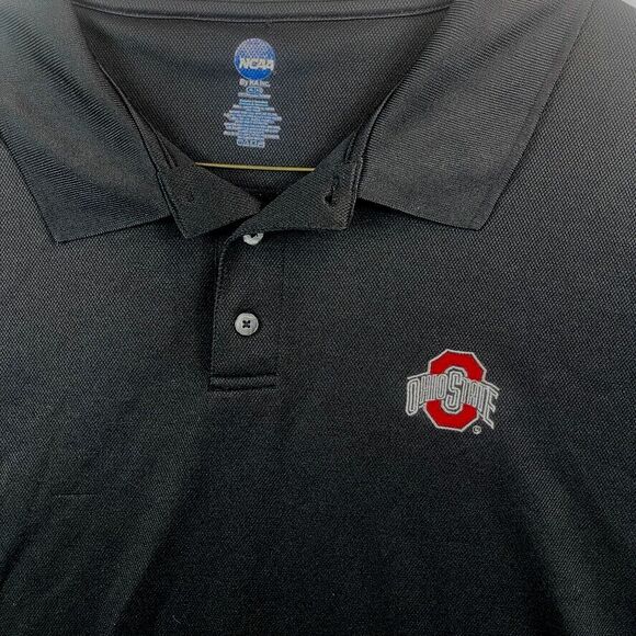 Ohio State University Buckeyes Performance Knit Polo Shirt Men"s XL Black Casual - Picture 3 of 8